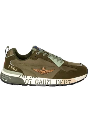 Aeronautica Militare Hombre, Zapatos, Verde, Talla: 43 EU