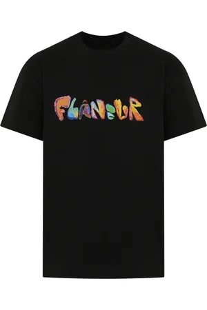 FLÂNEUR Hombre, Camisetas, Negro, Talla: L