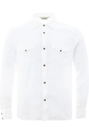 Gran Sasso Hombre, Camisas, Blanco, Talla: L