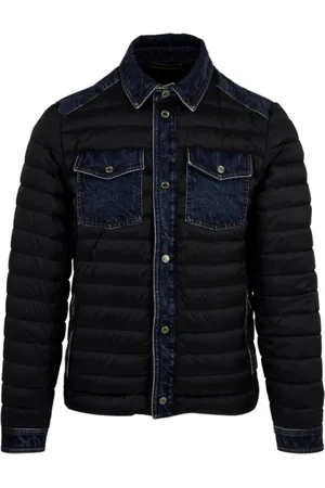 MOORER Hombre, Chaquetas, Azul, Talla: M
