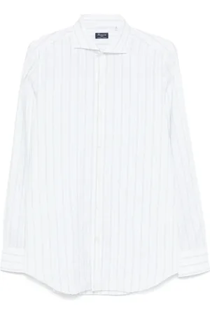 Finamore Hombre, Camisas, Blanco, Talla: XL