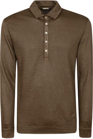 MASSIMO ALBA Hombre, Camisetas, Marrón, Talla: S