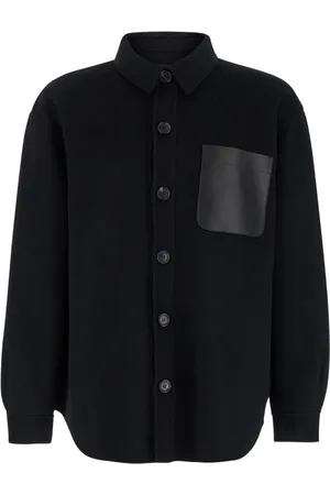 arma leder Hombre, Chaquetas, Negro, Talla: L