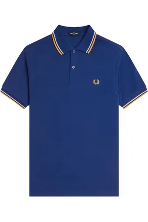 Fred Perry Hombre, Camisetas, Azul, Talla: XL