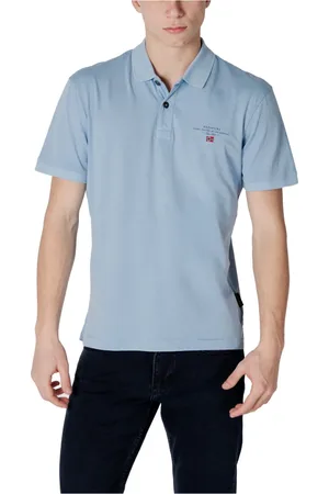 Napapijri Hombre, Camisetas, Azul, Talla: L