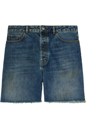 Palm Angels Hombre, Pantalones cortos, Azul, Talla: W34