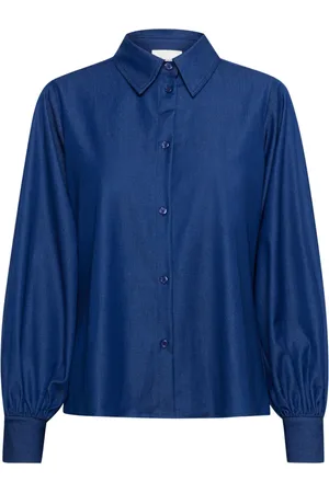 My Essential Wardrobe Mujer, Blusas y Camisas, Azul, Talla: XS