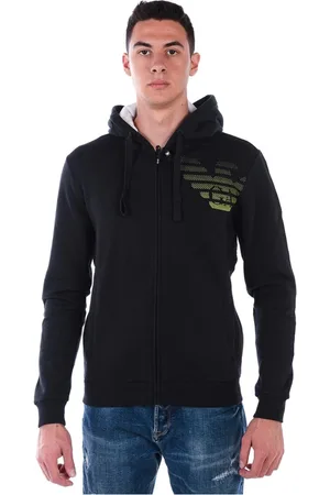 EA7 Hombre, Sudaderas, Negro, Talla: L