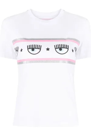 Chiara Ferragni Mujer, Camisetas, Blanco, Talla: S