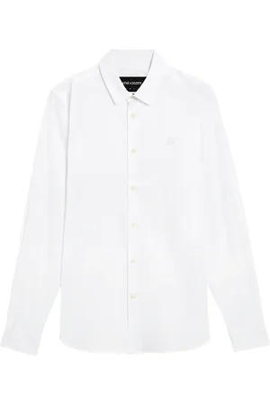 Lyle & Scott Hombre, Camisas, Blanco, Talla: 2XL
