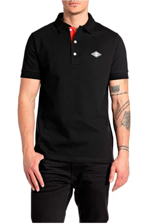 Replay Hombre, Camisetas, Negro, Talla: L