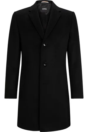 HUGO BOSS Hombre, Abrigos, Negro, Talla: L