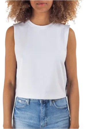 Calvin Klein Mujer, Camisetas, Blanco, Talla: S