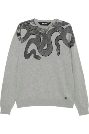 Roberto Cavalli Hombre, Jerseys, Gris, Talla: L