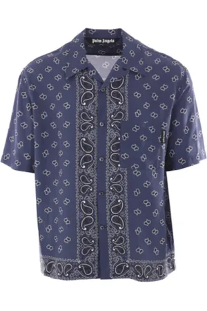 Palm Angels Hombre, Camisas, Azul, Talla: M