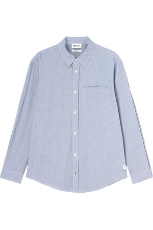 GAS Hombre, Camisas, Azul, Talla: 2XL