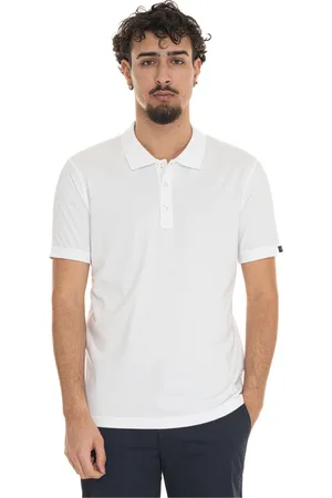 FAY Hombre, Camisetas, Blanco, Talla: 2XL