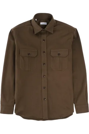 SALVATORE PICCOLO Hombre, Camisas, Marrón, Talla: M