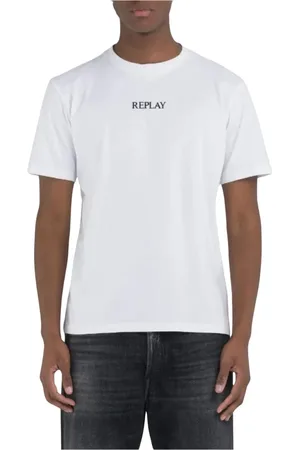 Replay Hombre, Camisetas, Blanco, Talla: M