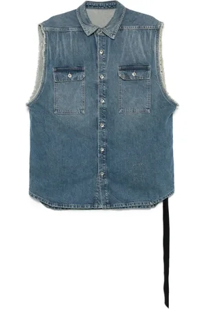 Rick Owens Hombre, Chaquetas, Azul, Talla: M