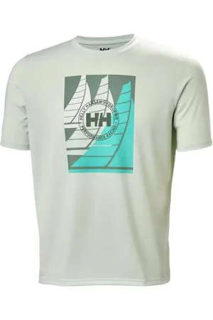 Helly Hansen Hombre, Camisetas, Verde, Talla: M