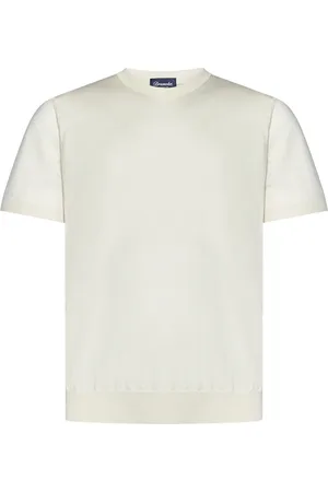 DRUMOHR Hombre, Camisetas, Blanco, Talla: L