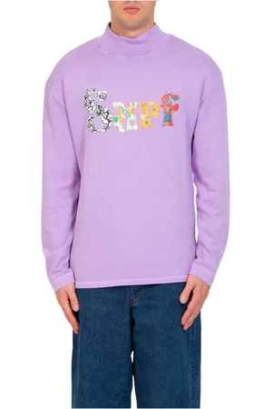 ERL Hombre, Camisetas, Púrpura, Talla: L