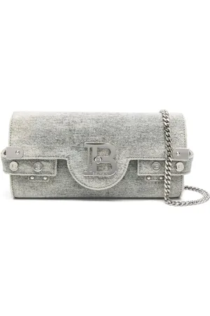 Balmain Mujer, Bolsos, Gris, Talla: ONE Size