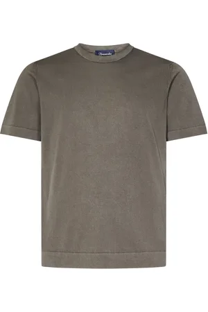 DRUMOHR Hombre, Camisetas, Marrón, Talla: L