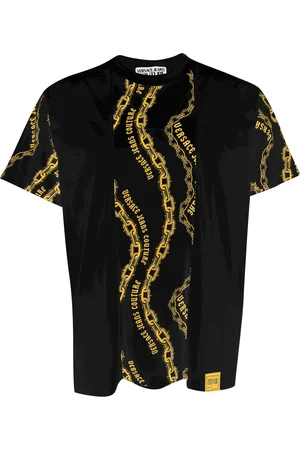 VERSACE Hombre, Camisetas, Negro, Talla: S