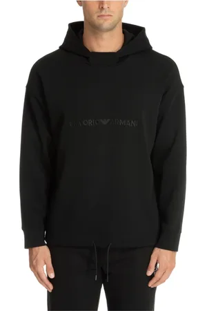 Emporio Armani Hombre, Sudaderas, Negro, Talla: L