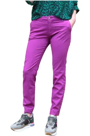 Masons Mujer, Pantalones, Púrpura, Talla: L