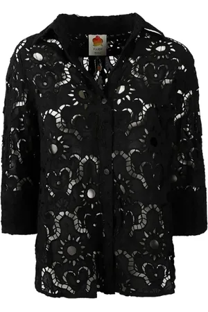Farm Rio Mujer, Blusas y Camisas, Negro, Talla: M