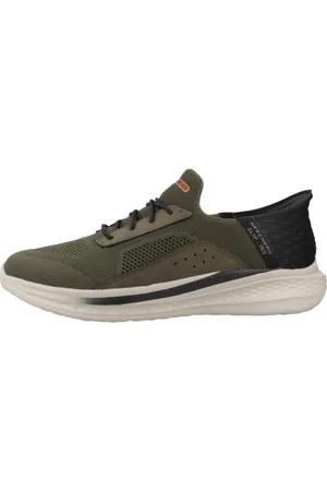 Skechers Hombre, Zapatos, Verde, Talla: 41 EU