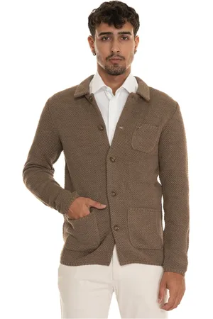 PAOLONI Hombre, Chaquetas, Marrón, Talla: S