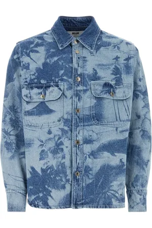 Msgm Hombre, Chaquetas, Azul, Talla: L