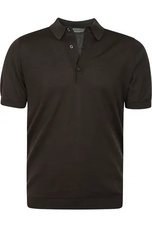 JOHN SMEDLEY Hombre, Camisetas, Marrón, Talla: S