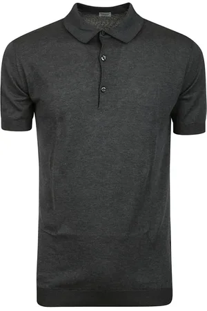 JOHN SMEDLEY Hombre, Camisetas, Negro, Talla: S