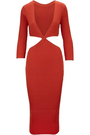 Elisabetta Franchi Mujer, Vestidos, Naranja, Talla: L