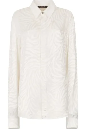 Roberto Cavalli Hombre, Camisas, Blanco, Talla: L