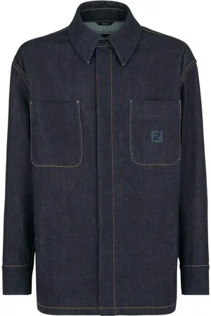 Fendi Hombre, Chaquetas, Azul, Talla: M
