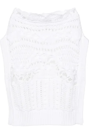 ERMANNO SCERVINO Mujer, Camisetas, Blanco, Talla: S