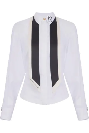 Elisabetta Franchi Mujer, Blusas y Camisas, Blanco, Talla: S