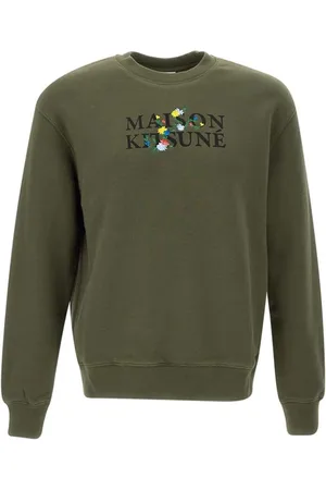 Maison Kitsuné Hombre, Sudaderas, Verde, Talla: M