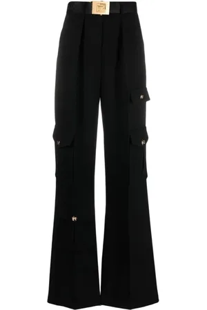 Elisabetta Franchi Mujer, Pantalones, Negro, Talla: M