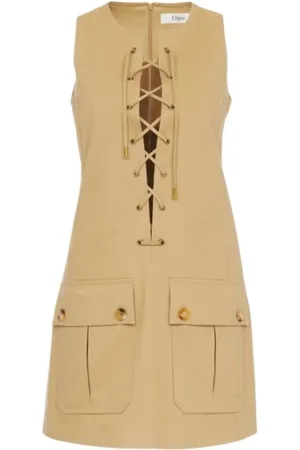 Chloé Mujer, Vestidos, Marrón, Talla: M