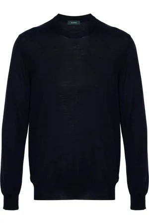 ZANONE Hombre, Jerseys, Negro, Talla: M