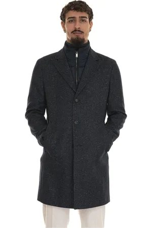 HUGO BOSS Hombre, Abrigos, Azul, Talla: M