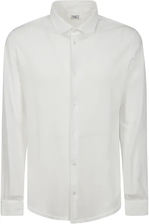 FEDELI Hombre, Camisas, Blanco, Talla: 2XL