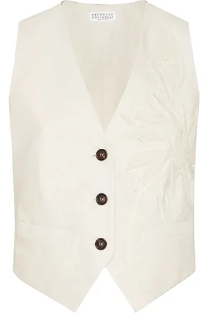 Brunello Cucinelli Mujer, Chaquetas, Blanco, Talla: 3XS